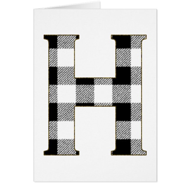 Cartão Gingham Check H (Frente)