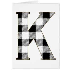 Cartão Gingham Check K