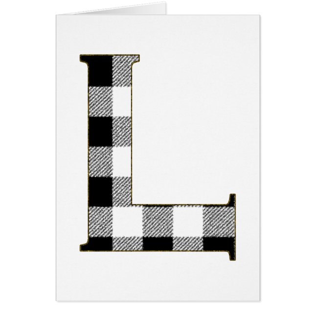Cartão Gingham Check L (Frente)