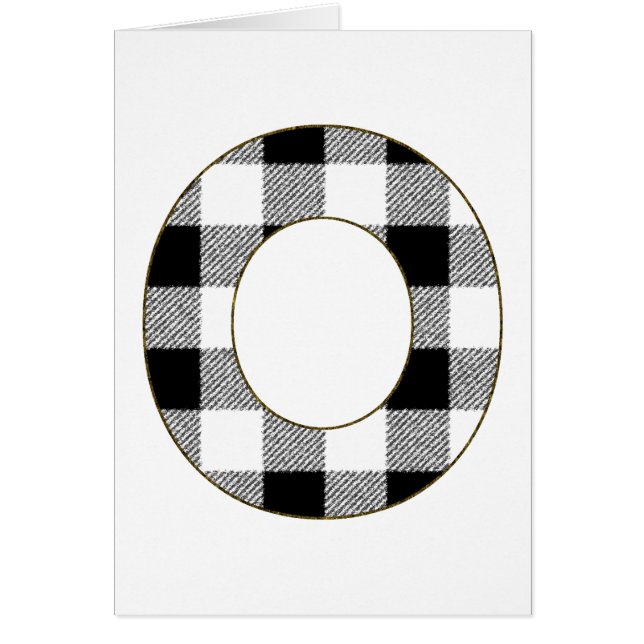 Cartão Gingham Check O (Frente)