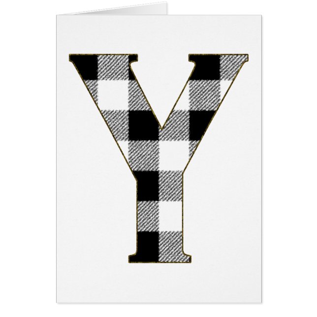 Cartão Gingham Check Y (Frente)