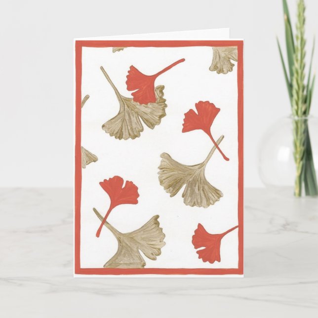 Cartão Ginkgo Greeting Card (Frente)