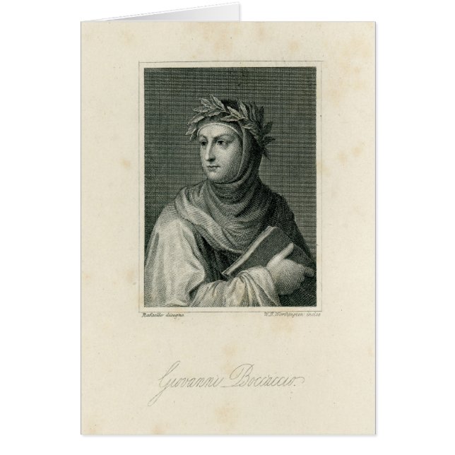 Cartão Giovanni Boccaccio (Frente)