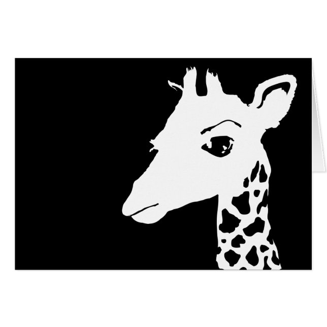 Cartão girafa (Frente Horizontal)