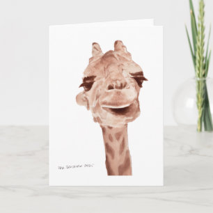 Cartão girafa 5x7