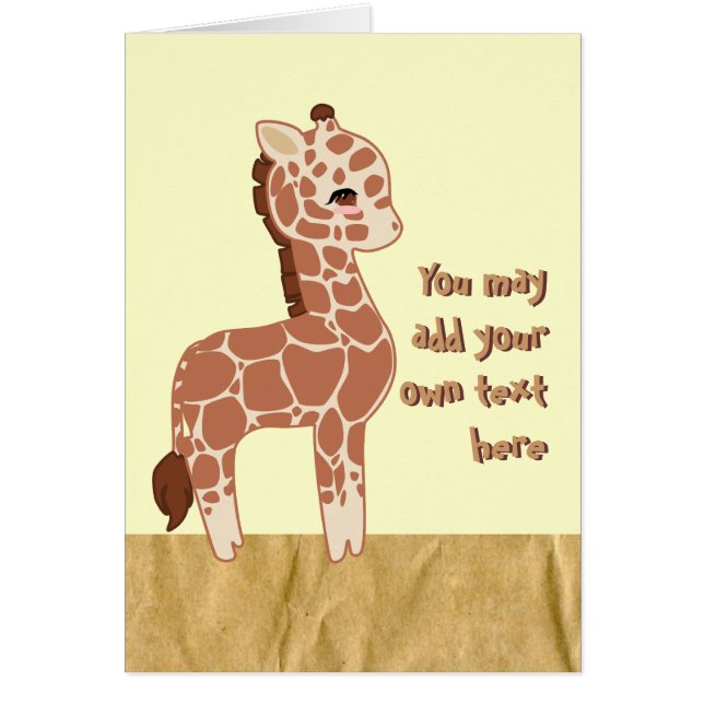 Cartão Girafa Custa (Frente)
