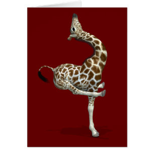 Cartão Girafa Esquerda e Esportiva