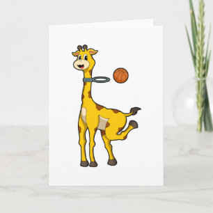 Cartão Girafa no basquetebol