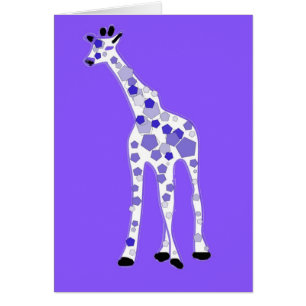 Cartão Girafa ROXO
