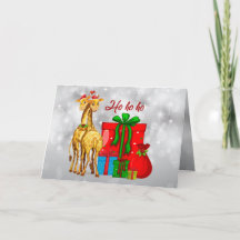 Girafas de Natal Ho Ho
