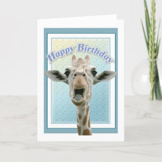 Cartão Giraffe Birthday