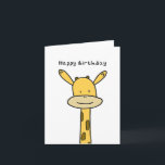 Cartão Giraffe Birthday Card<br><div class="desc">Hi,  HoopersCreations here! Get hold of one our hand drawn birthday cards,  perfect for family and friends!</div>