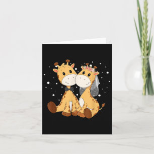 Cartão Giraffe Bride E Coupl De Arte De Casamento De Casa
