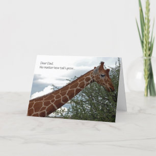 Cartão Giraffe dia de os pais
