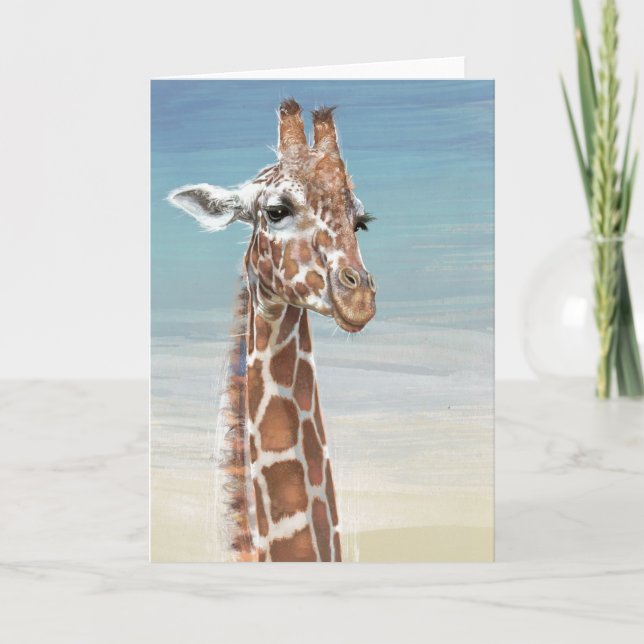 Cartão Giraffe Note Card (Frente)