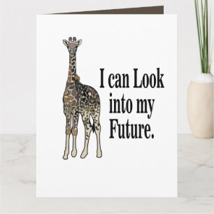 Cartão Giraffe Safari Animal Engraçado Aniversário