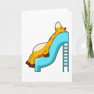 Cartão Giraffe Slide