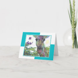 Cartão Giraffe Zoo Animal Note Card