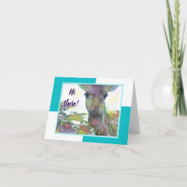 Cartão Giraffe Zoo Animal Note Card