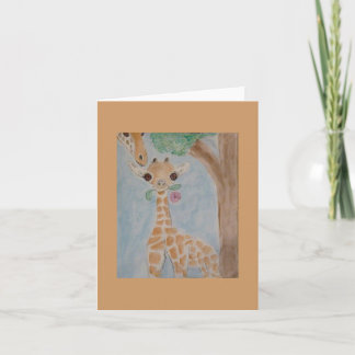 Cartão giraffes