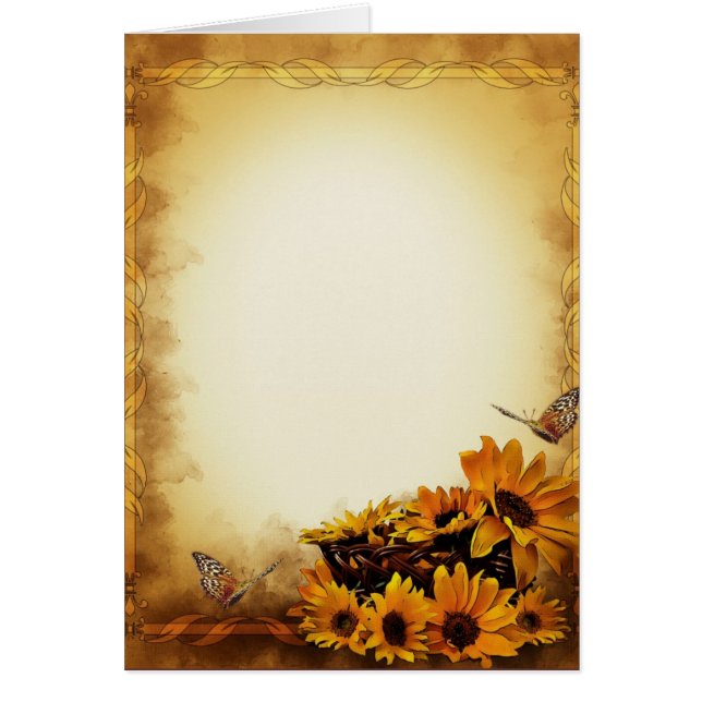 Cartão Girassóis (Frente)
