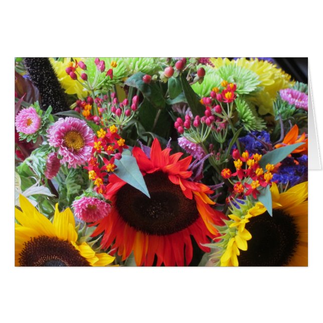 Cartão Girassóis (Frente Horizontal)