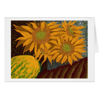 Cartão Girassóis da queda