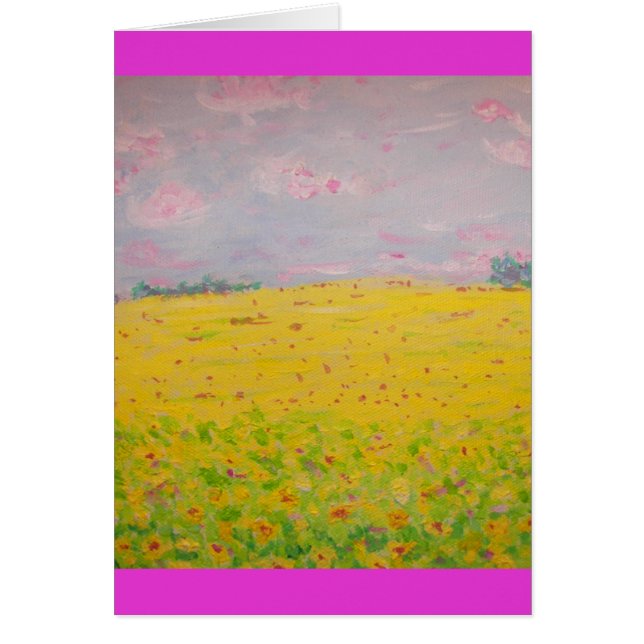 Cartão girassóis felizes (Frente)