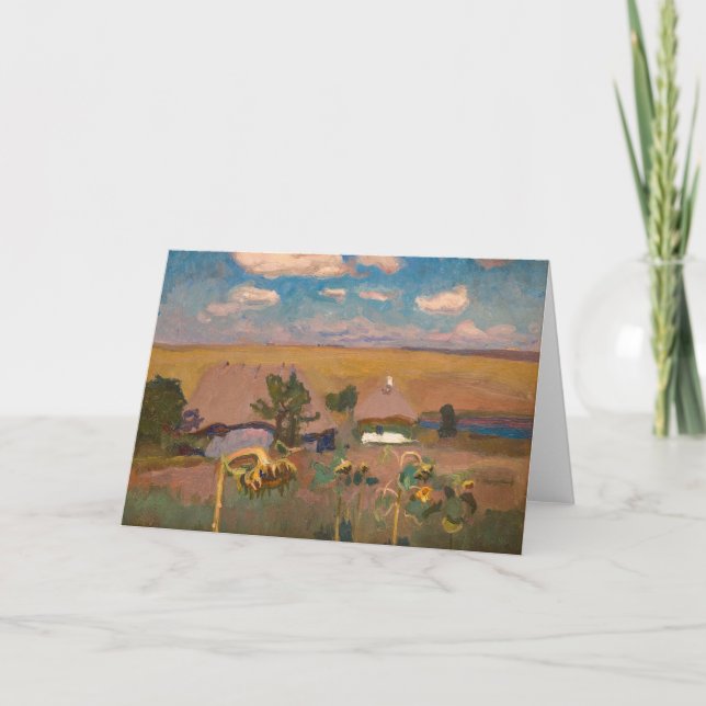 Cartão Girassóis | Jan Stanisławski (Frente)