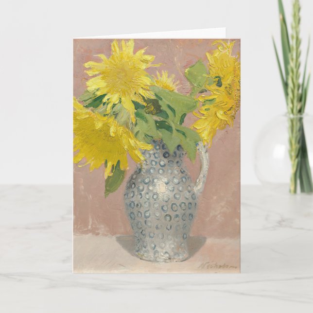 Cartão Girassóis | William Nicholson (Frente)