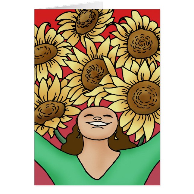 Cartão Girassol (Frente)