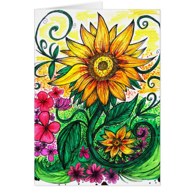 Cartão Girassol (Frente)