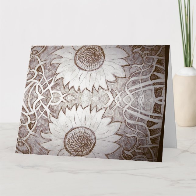 Cartão girassol (Frente)