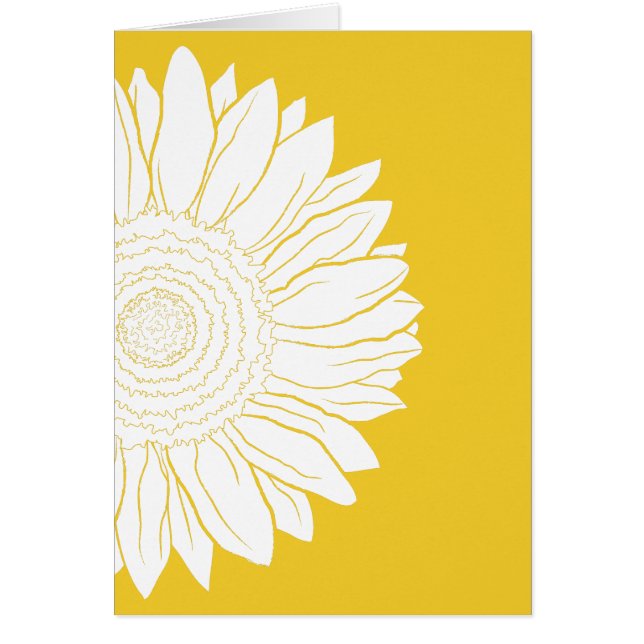 Cartão girassol amarelo (Frente)