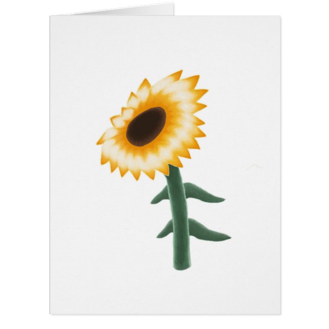 Cartão Girassol Amarelo (Frente)