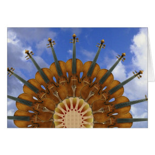 Cartão Girassol do violino