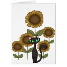 Girassol Gato Preto