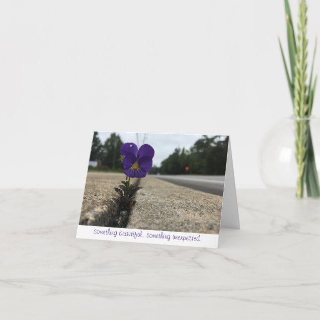 Cartão girassol urbano obrigado nota (Frente)