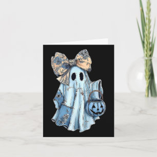 Cartão Giren Halloween Blue Denim Ghost Preppy Ghost Arco