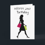 CARTÃO GIRL FRIEND U SHOP LIKE YOUR 21=30TH BIRTHDAY CARD<br><div class="desc">TURNING "21" IS SUCH A "GREAT TIME" IN ANYONE'S LIFE AND IF YOU HAVE A FRIEND,  FAMILY MEMBER OR CO-WORKER THAT IS... .HOW ABOUT THIS "CUTE CARD" FOR HER?</div>