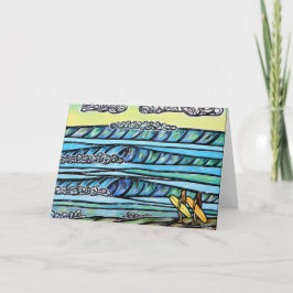 Cartão Girls Love to Surf Greeting Card