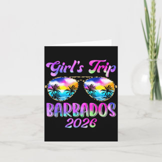 Cartão Girls Trip Barbados 2026 Summer Trip Weekend