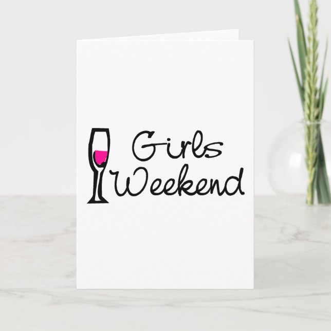 Cartão Girls Weekend Wine (Frente)