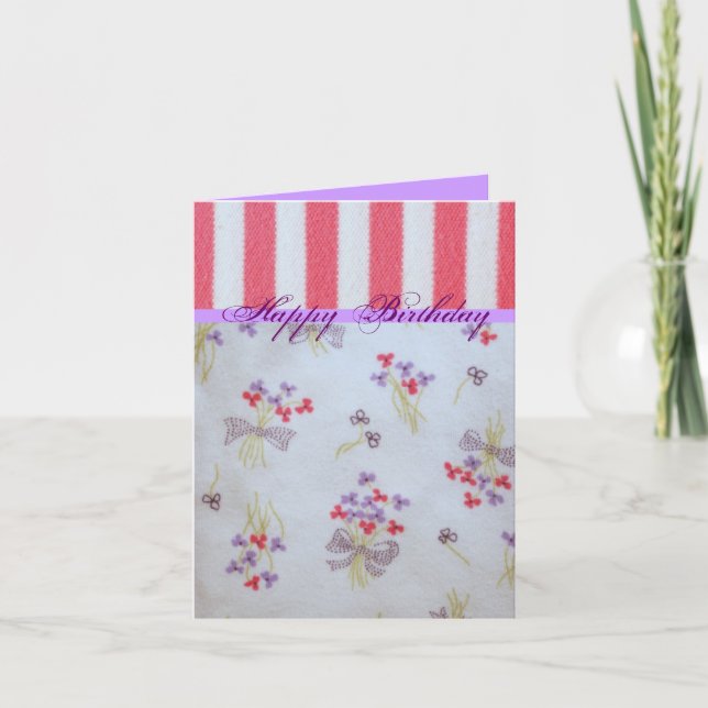 Cartão Girly Birthday (Frente)