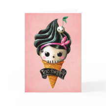 Girly Skull Sorvete Cone