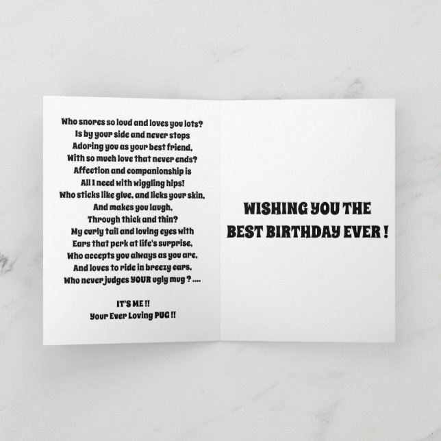 Cartão Giro bonitinho do cachorro engraçado (Interior)