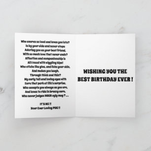 Cartão Giro bonitinho do cachorro engraçado