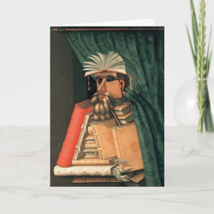 Cartão Giuseppe Arcimboldo - The Librarian