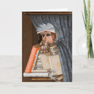 Cartão Giuseppe Arcimboldo - The Librarian