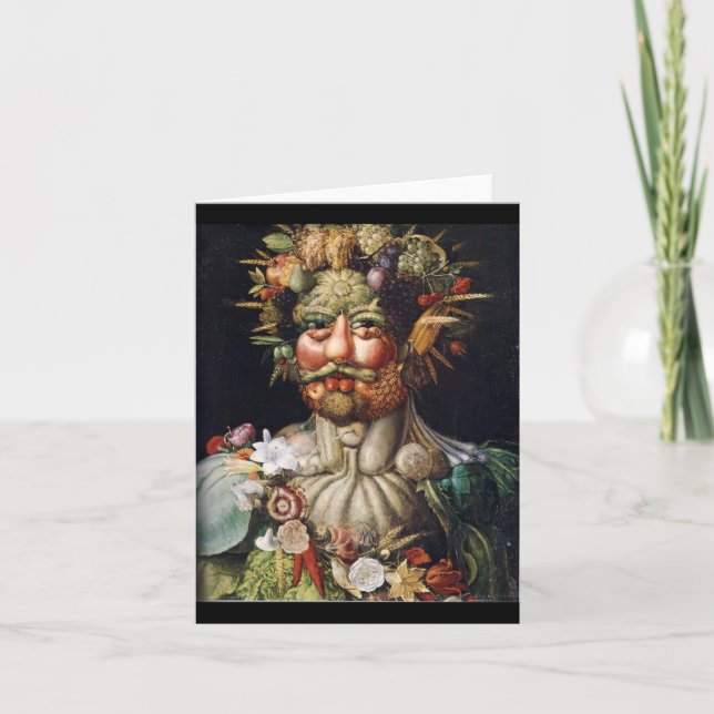 Cartão Giuseppe Arcimboldo Vertumnus Note Cards (Frente)